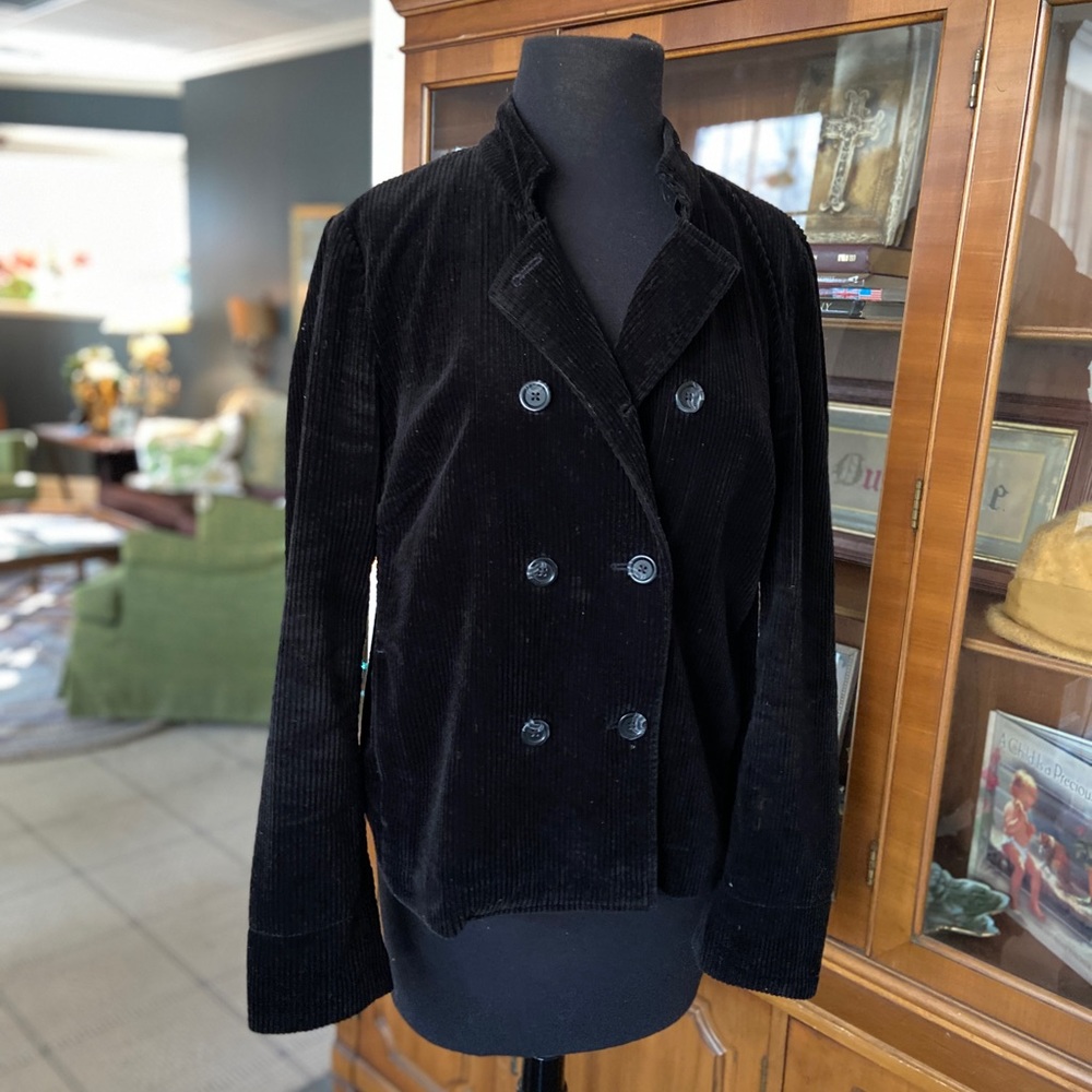 J Jill Black Corduroy Jacket